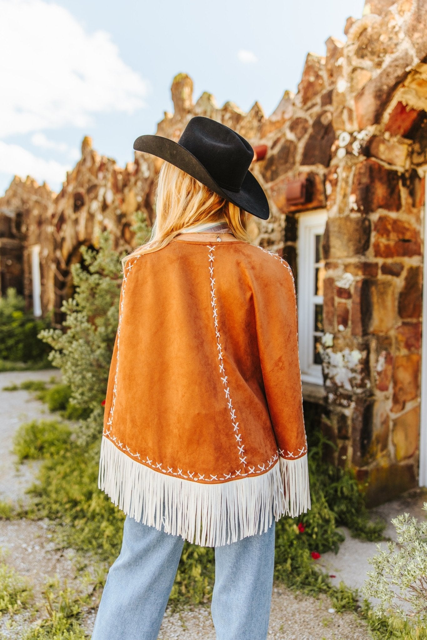 High Noon Fringe Cape JacketS