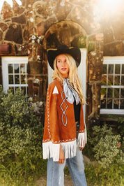 High Noon Fringe Cape JacketS
