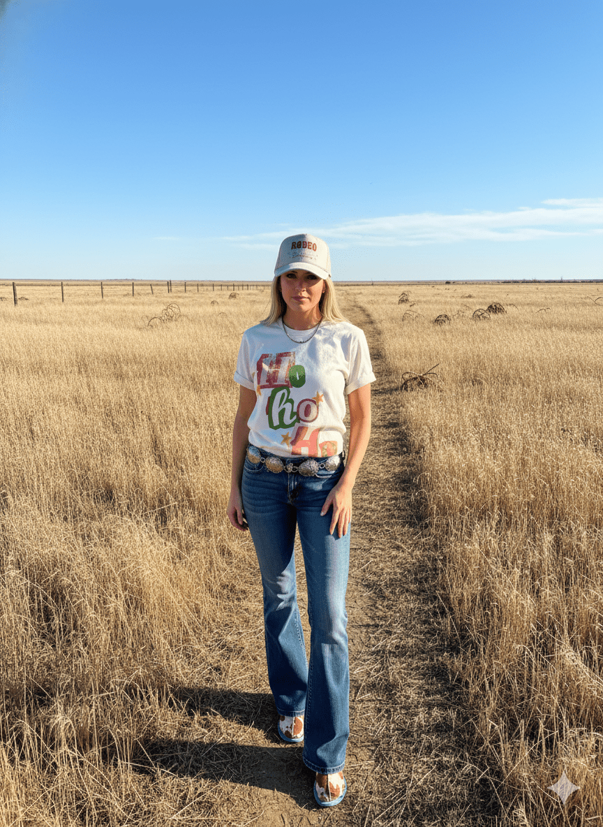 Ho ho ho Christmas Graphic TeeNaturalS