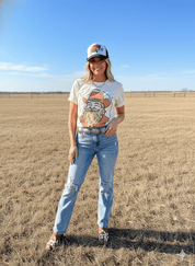 Holly Jolly Santa Graphic TeeNaturalS