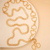 Horse Shoe Gold Chain Belt