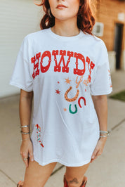Howdy Y'all Oversized Graphic TeeS/M