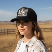 Johnny Cash Trucker Hat Black