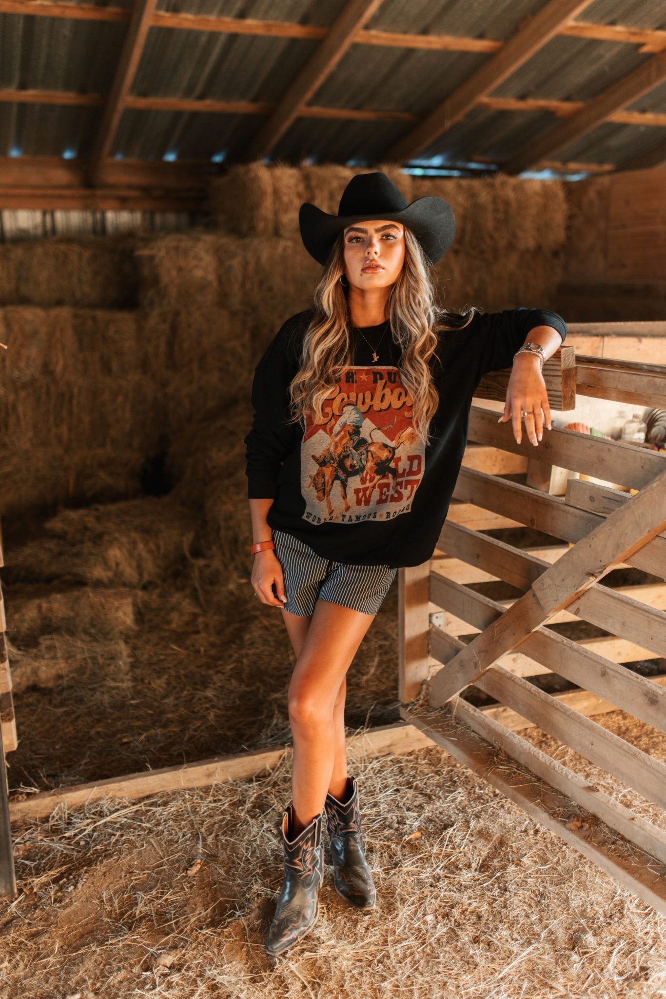 Kick Dust Cowboy Graphic SweatshirtS