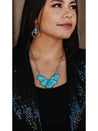 Large Turquoise Chain NecklaceTurquoiseOS
