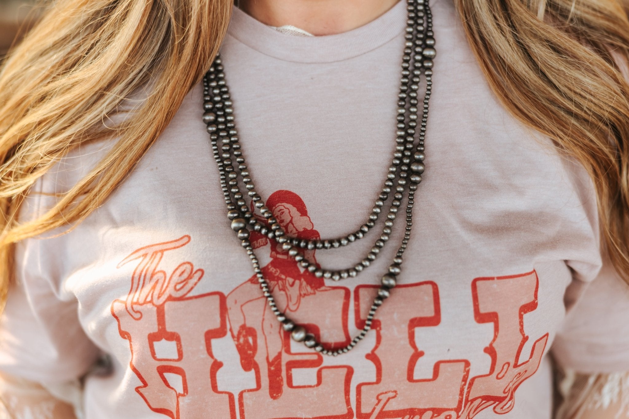 Layered Silver Pearls Necklace