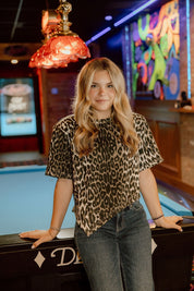 Leopard Print Cropped TopS