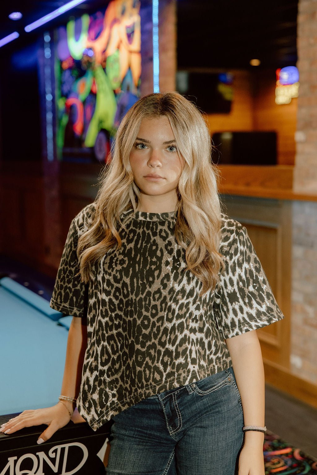 Leopard Print Cropped TopS