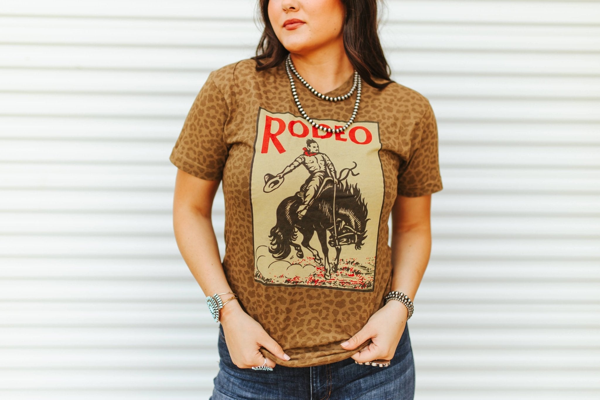 Leopard Rodeo Graphic TeeS
