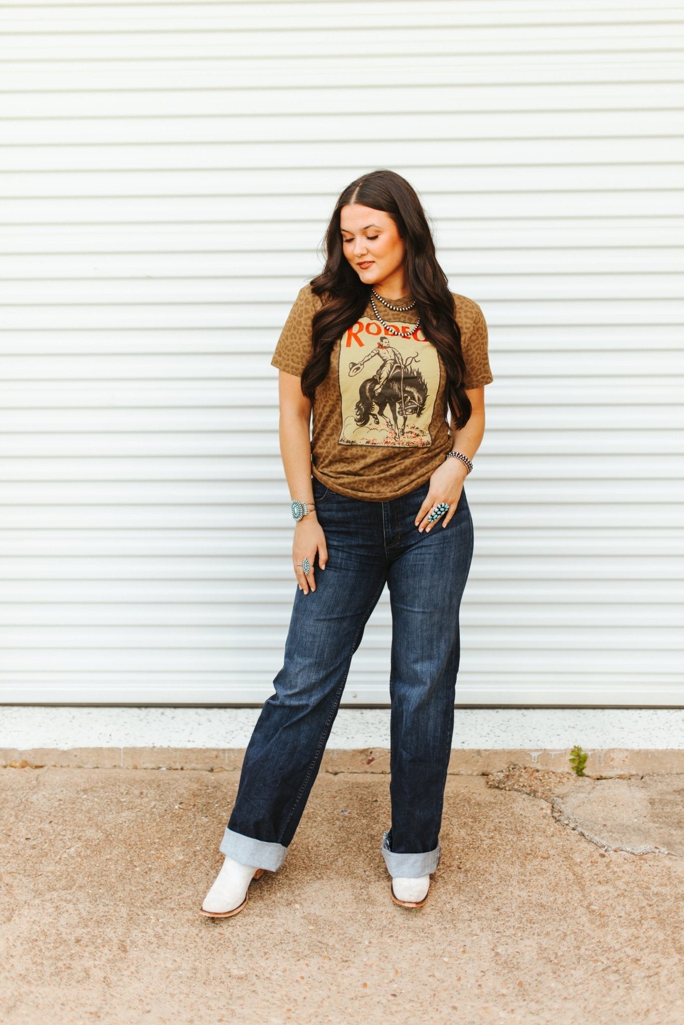 Leopard Rodeo Graphic TeeS