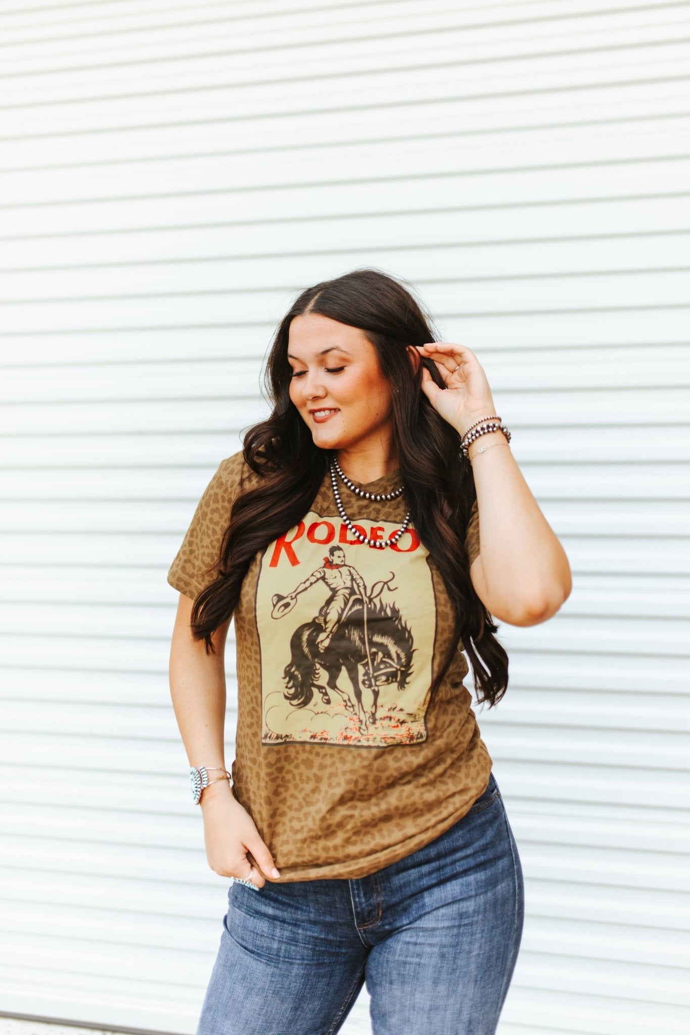 Leopard Rodeo Graphic TeeS