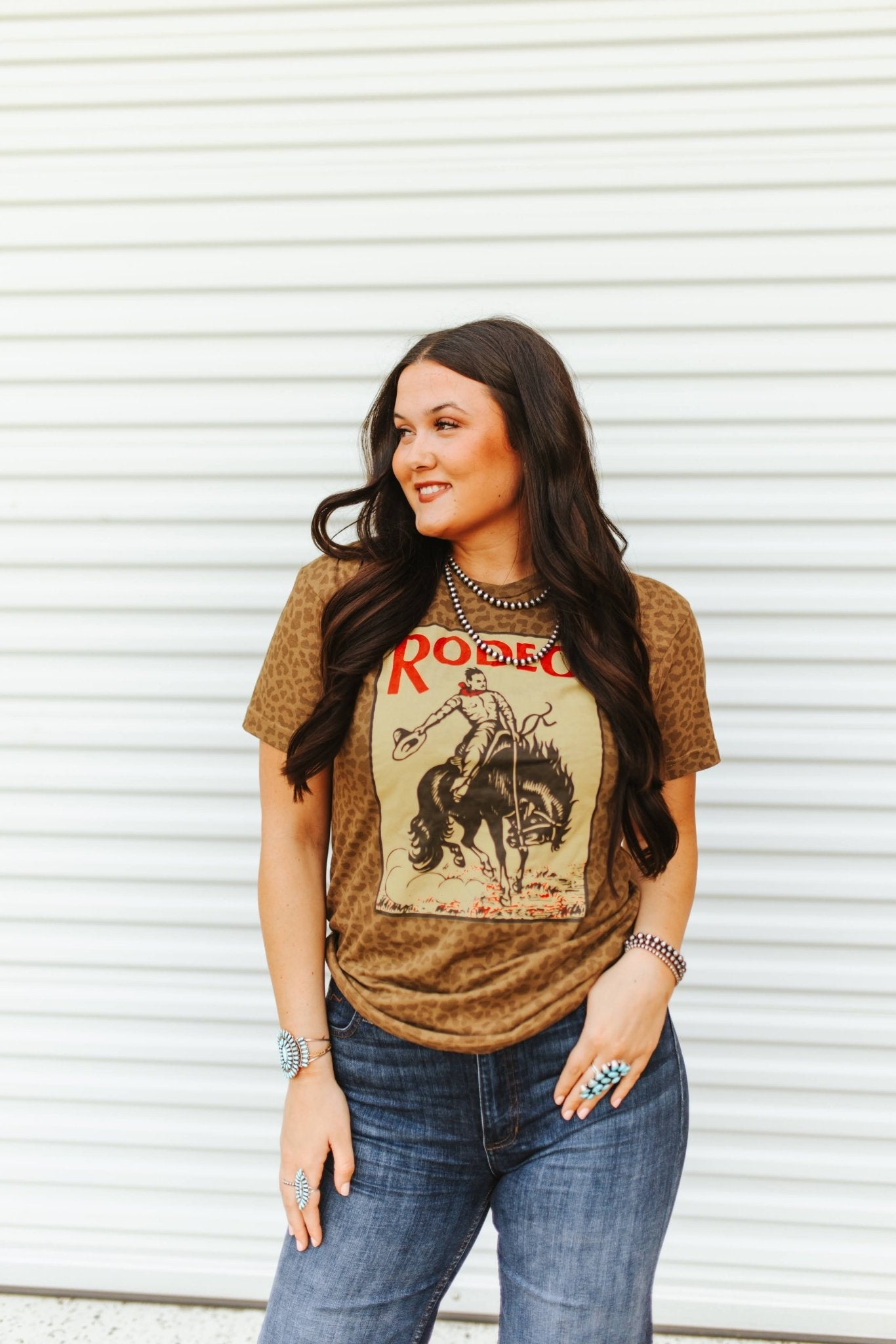 Leopard Rodeo Graphic TeeS