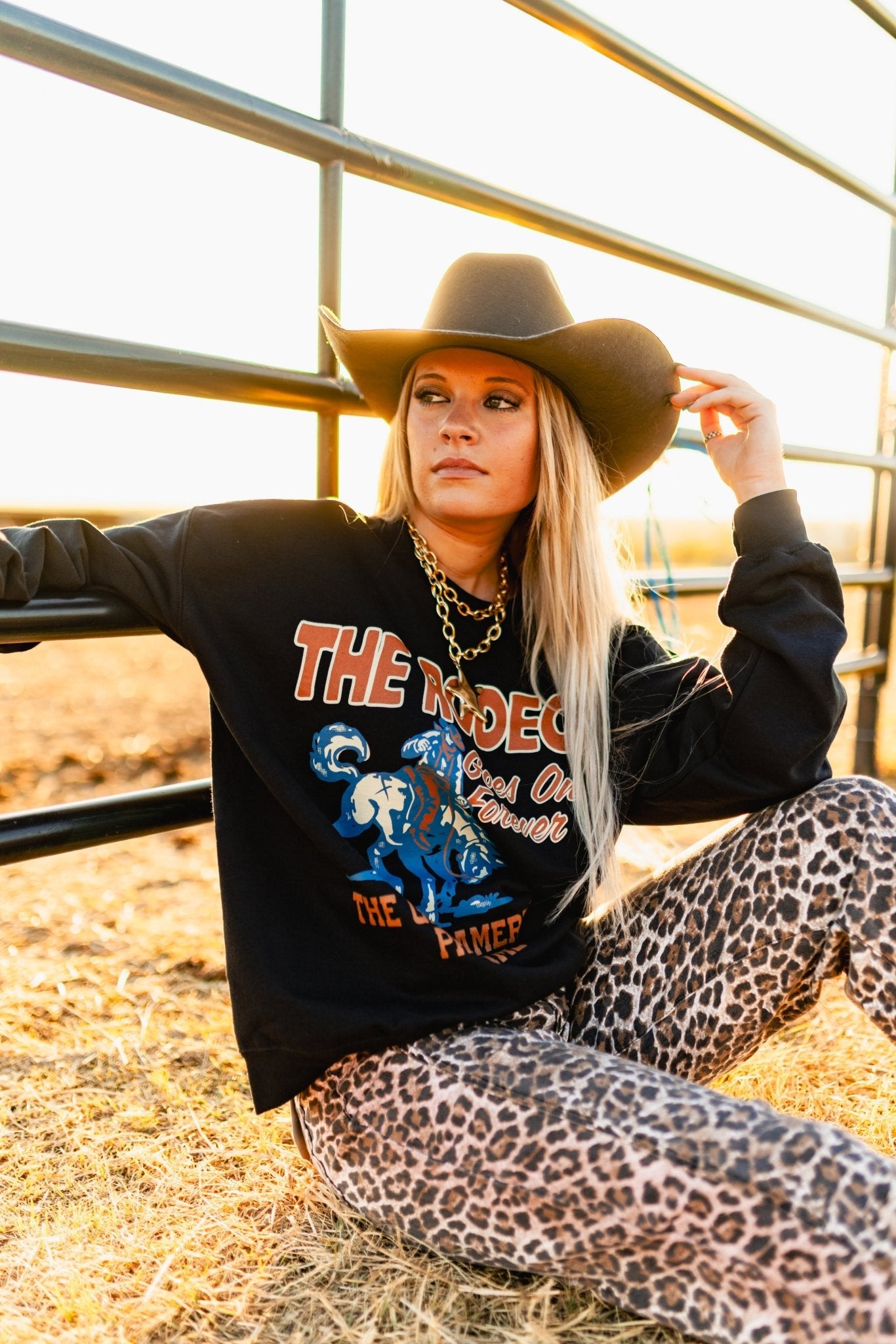 Leopard Wide Leg Jeans1