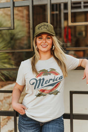 Merica Beer TeeCool GreyXS