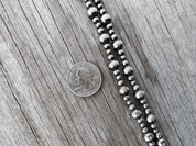 Multi Size Silver Pearl Necklace