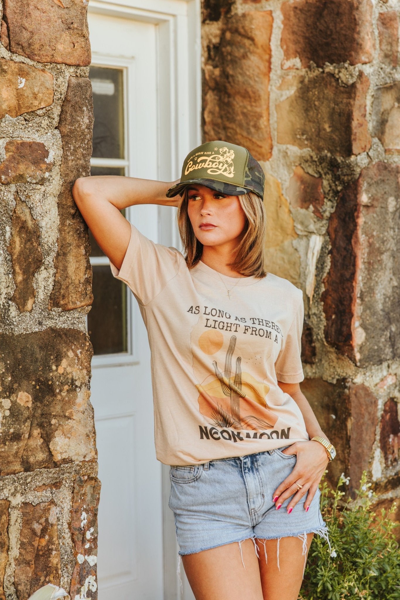 Neon Moon Graphic TeeSand DuneS