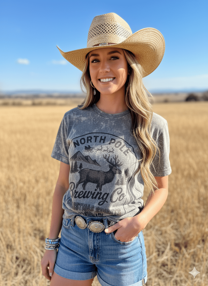 North Pole Brewing Co RealTree Camo Graphic TeeHardwood CamoS