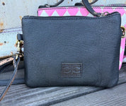 Pink Checkered Leather Crossbody Bag