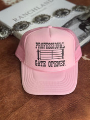 Professional Gate Opener Trucker HatPink