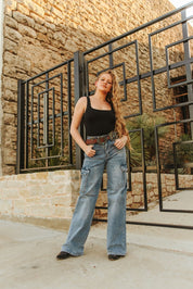 Ribbon Square Concho Genuine Leather BeltS