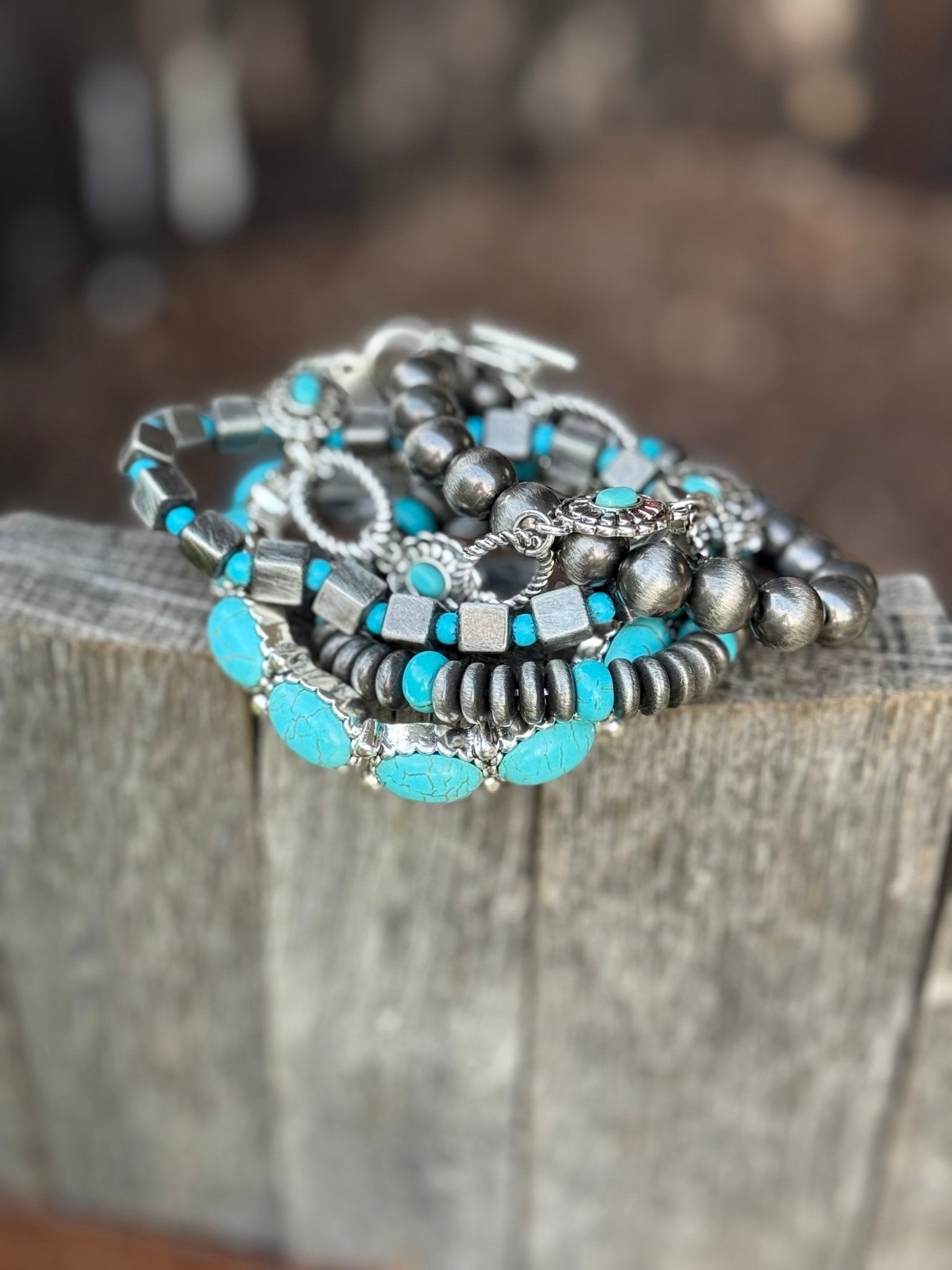 Rio Grande Turquoise Bracelet Stack