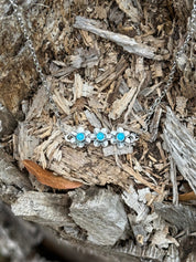 Rustic Turquoise Bar Necklace