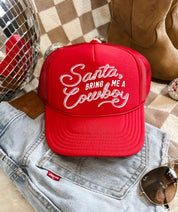 Santa Bring Me A Cowboy Trucker Hat