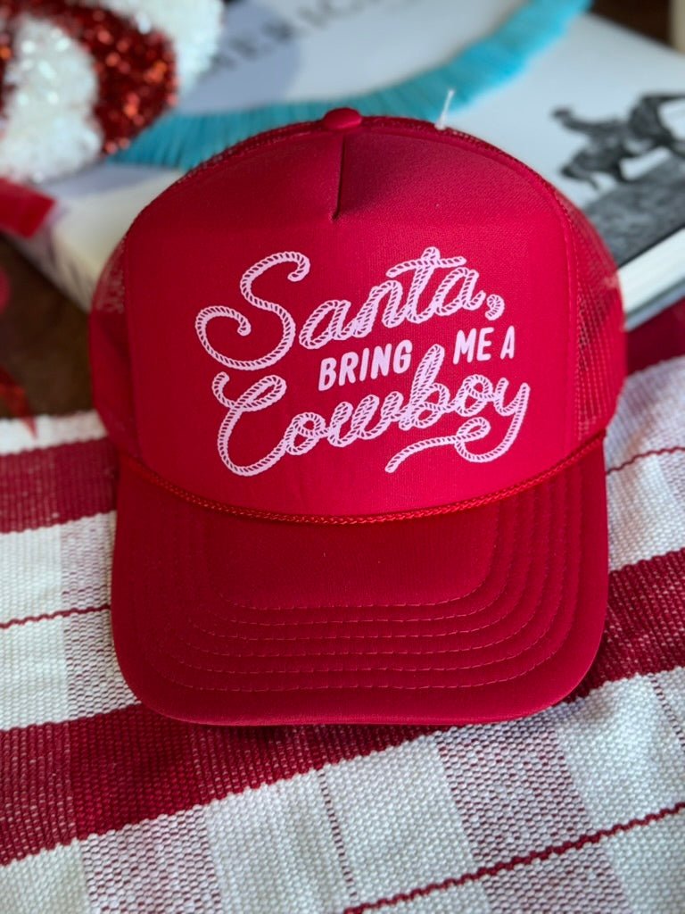 Santa Bring Me A Cowboy Trucker Hat