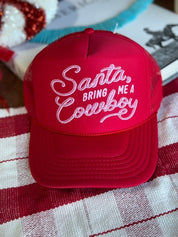 Santa Bring Me A Cowboy Trucker Hat