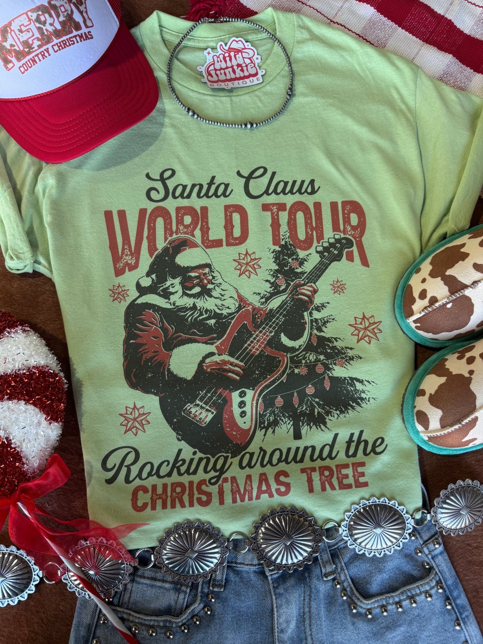 Santa Claus World Tour Graphic TeePistachioS