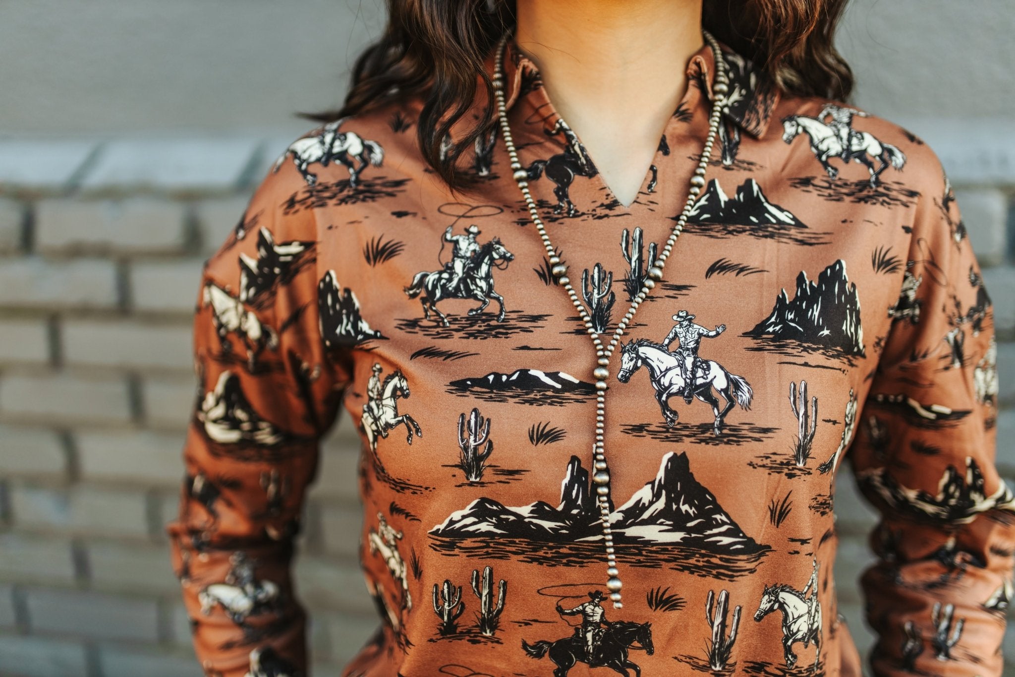 Silver Pearl Lariat Necklace