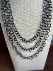 Silver Spur Link Chain Necklace16