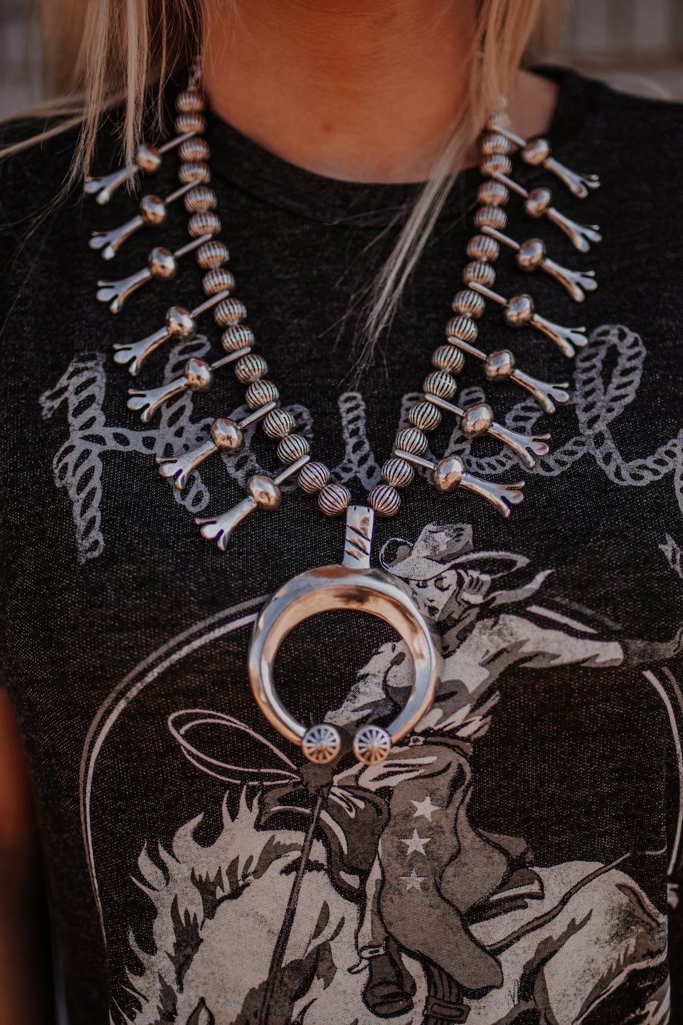 Simple Faux Squash NecklaceSilverOS