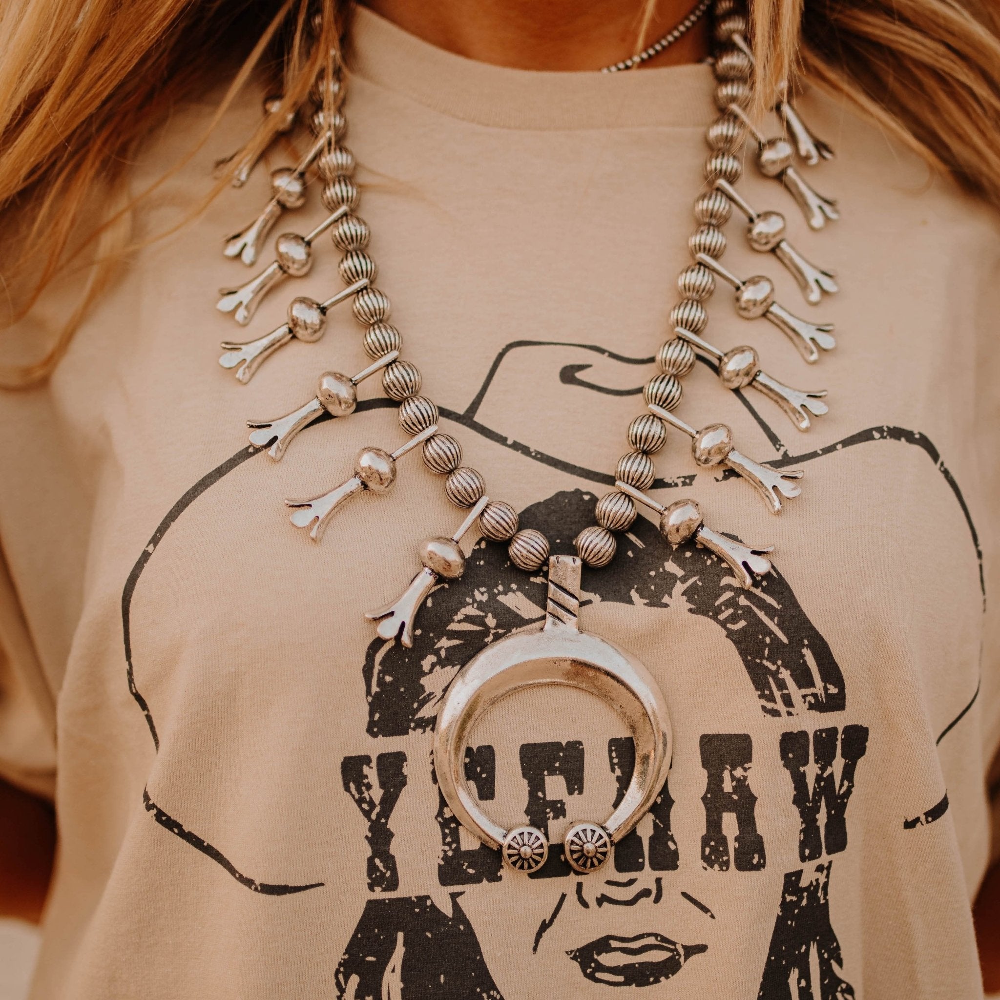 Simple Faux Squash NecklaceSilverOS