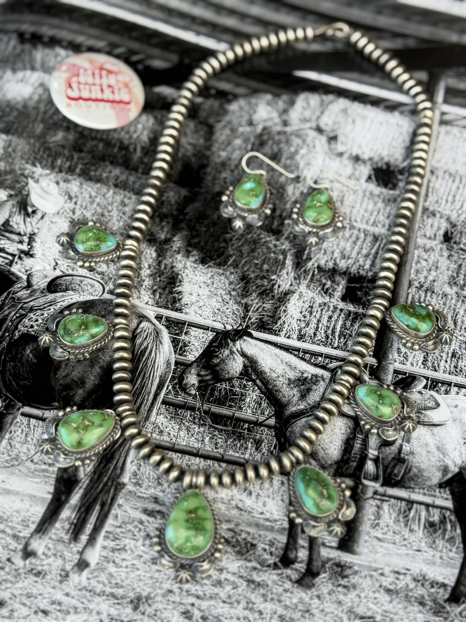 Sonoran Oasis Turquoise Beaded Jewelry Set