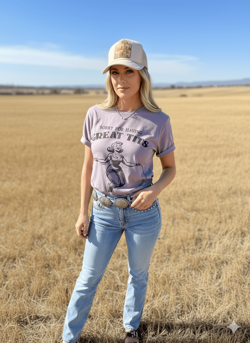 Sorry For Having Great Tits Graphic TeePebbleS