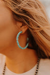 Stacked Turquoise Hoop EarringsTurquoiseOS