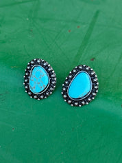 Starburst Turquoise Post Earrings