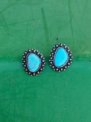 Starburst Turquoise Post Earrings