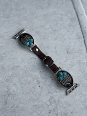 Turquoise Boot Stitch Apple Watch Band