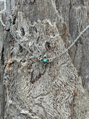 Turquoise Clover Pendant Chain Necklace