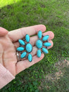 Turquoise Cluster Stud EarringsTurquoiseOS