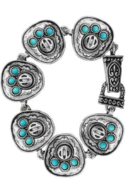 Turquoise Cowboy Hat Magnetic Bracelet