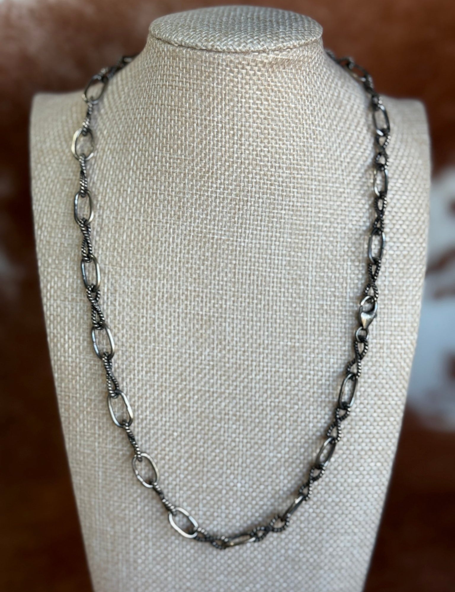 Twised Rope Link Chain Necklace