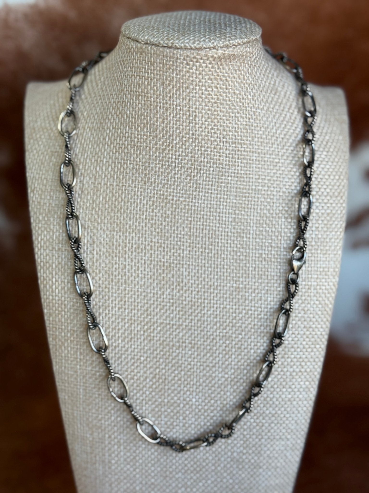 Twised Rope Link Chain Necklace