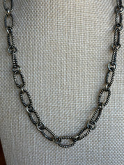 Twisted Oval Link Chain Necklace