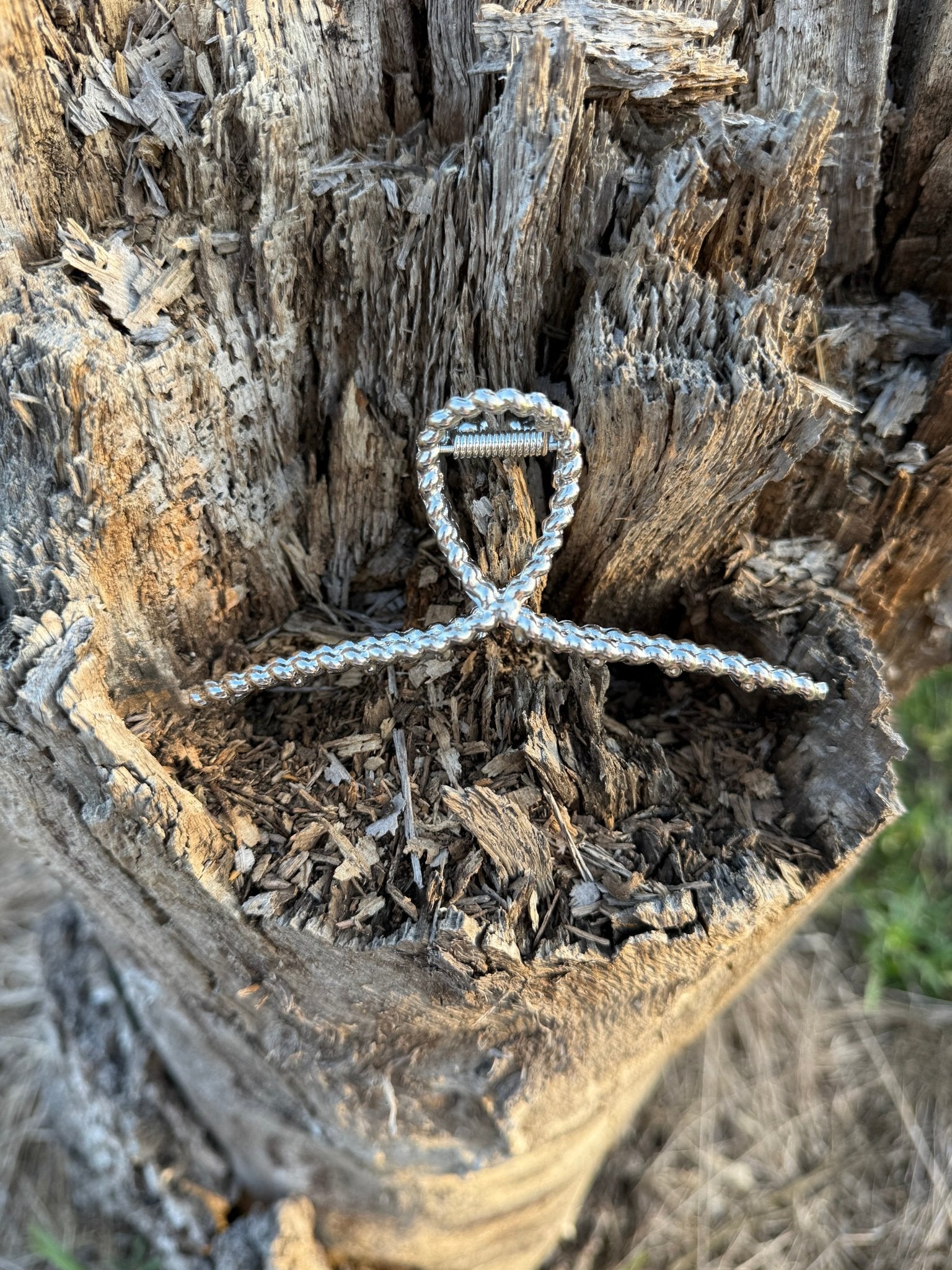 Twisted Rope Claw Hair ClipSilver