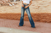 Vintage High Rise Flare Jeans2