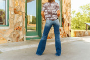 Vintage High Rise Flare Jeans2