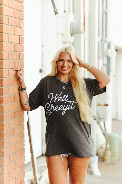 Well Sheeyit Graphic TeeCharcoalS